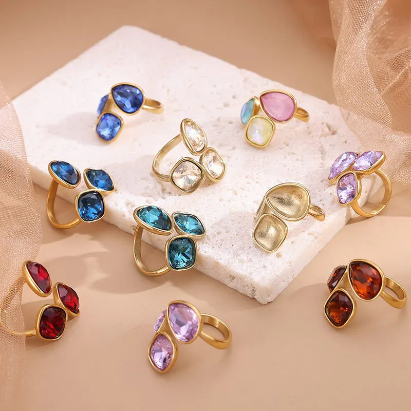 14K Gold-Plated Adjustable Ring