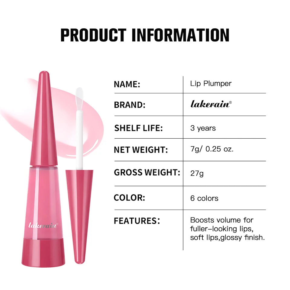 Hydrating Lip Plumper Gloss – Moisturizing Serum for Fuller, Smoother Looking Lips