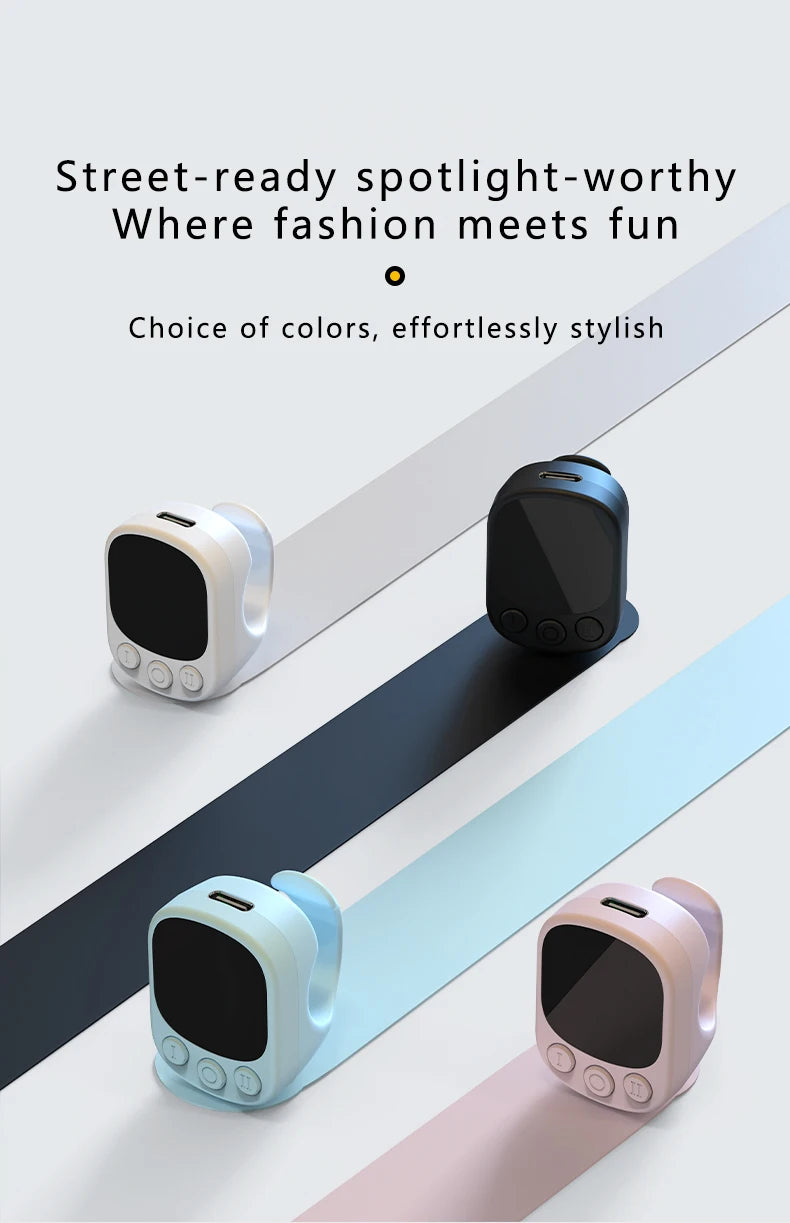 TikTok Mouse Ring Remote Control with Touchpad – Smart Screen Clicker Device, Continuous Auto Clicker, Scrolling Ring Remote Controller