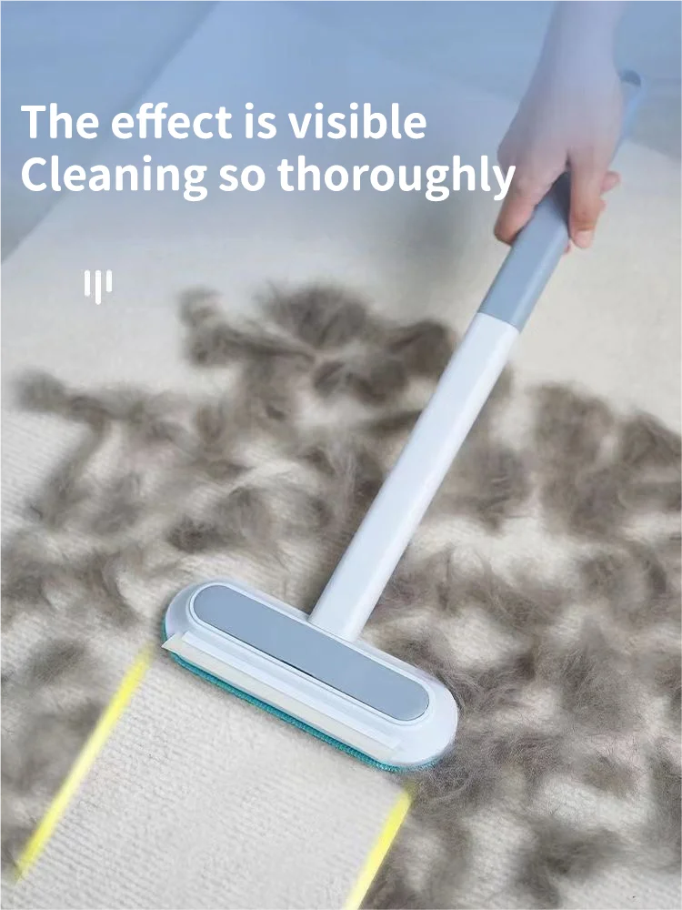 4-in-1 Pet Hair Remover Brush – Reusable Lint Roller for Sofa, Carpet, Clothes & Car