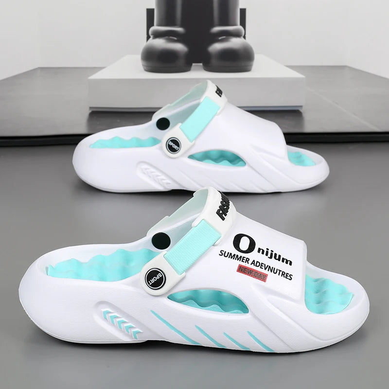 Men's EVA Platform Slides — Soft-Sole Sandals for Indoor & Outdoor Wear
