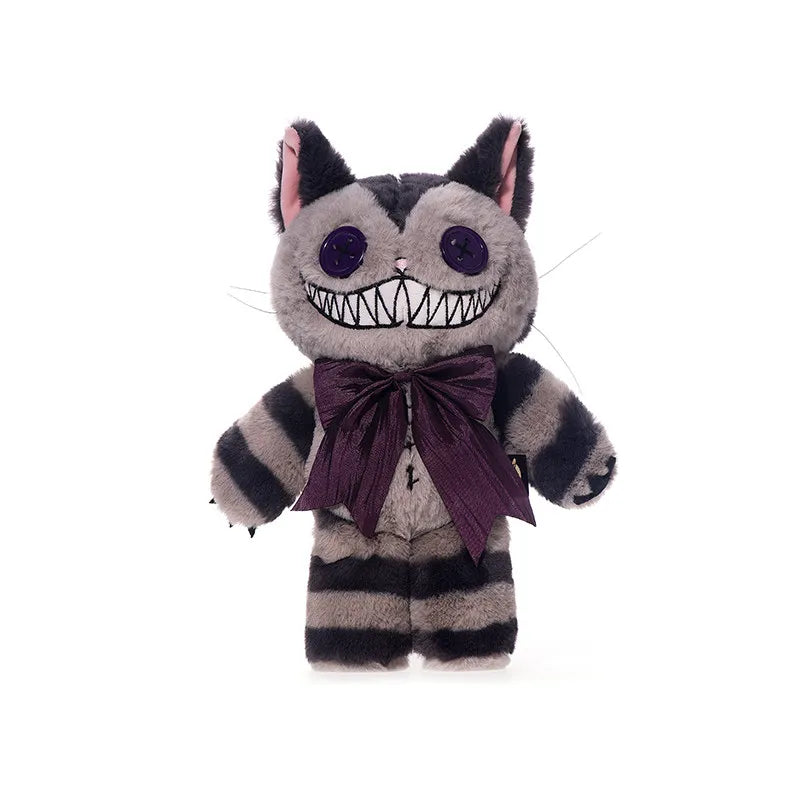Official Cheshire Cat Plush Doll Funny Kawaii Cartoon Cat Pendant Collectible Stuffed Animal Birthday Gift