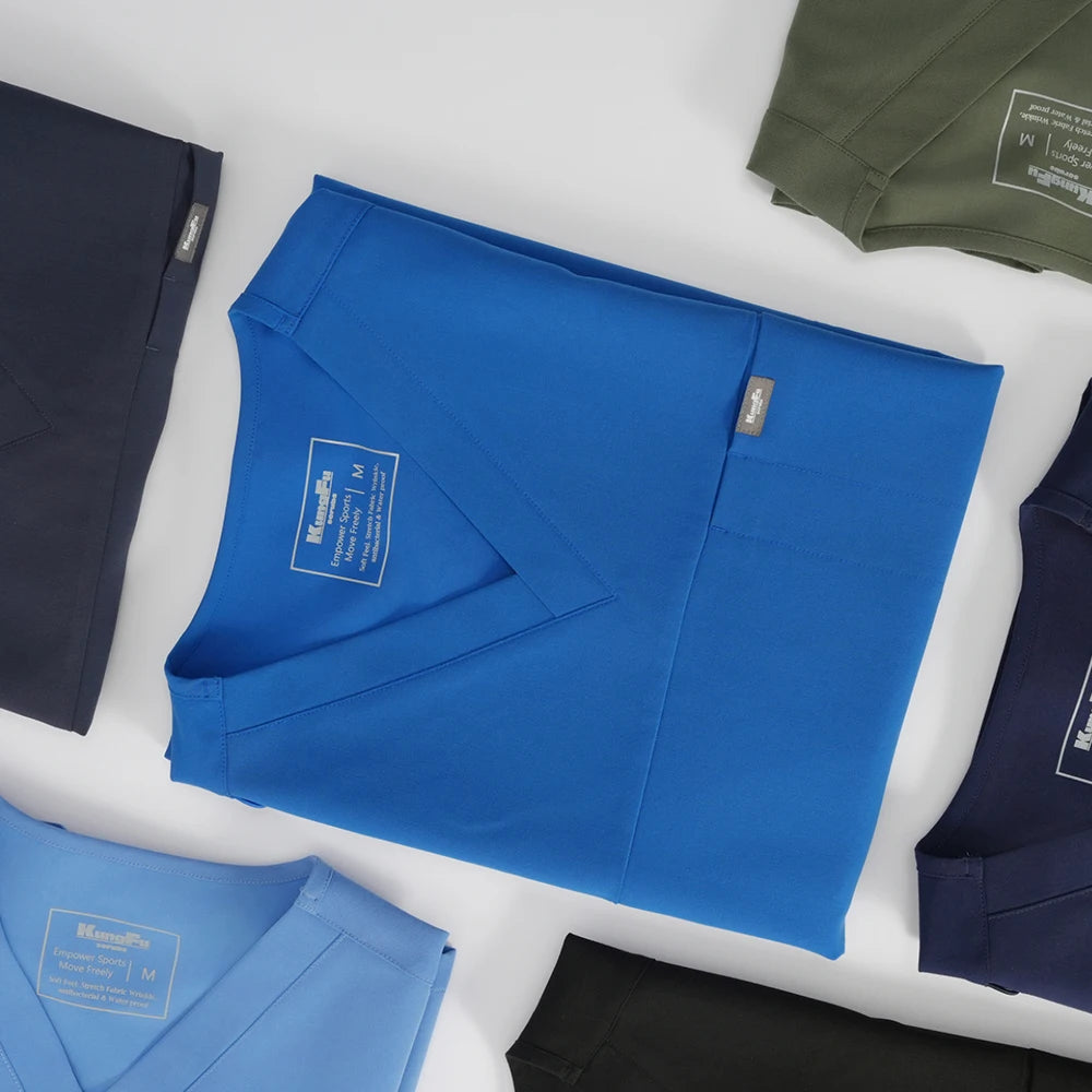 Medical Scrubs Set – V-Neck Top & Pants for Men and Women