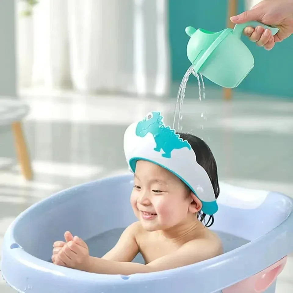 Baby Shampoo & Shower Cap – Soft, Safe Bath Hat for Kids | Adjustable Hair Wash Shield for Toddlers & Infants
