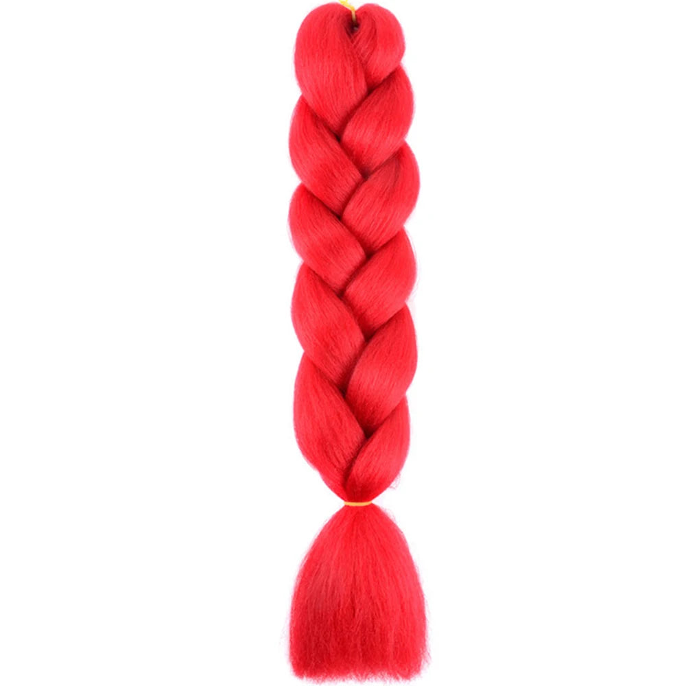 GlowStrands 24” Jumbo Braids for Kids & Adults – Ombre Kanekalon Hair Extensions, Easy Styling & Natural Feel