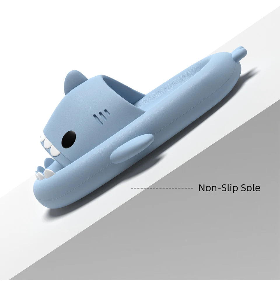 Shark Slippers – Soft Cloud Slides for Women & Men | Indoor/Outdoor EVA Mules | Beach & Bathroom Sandals