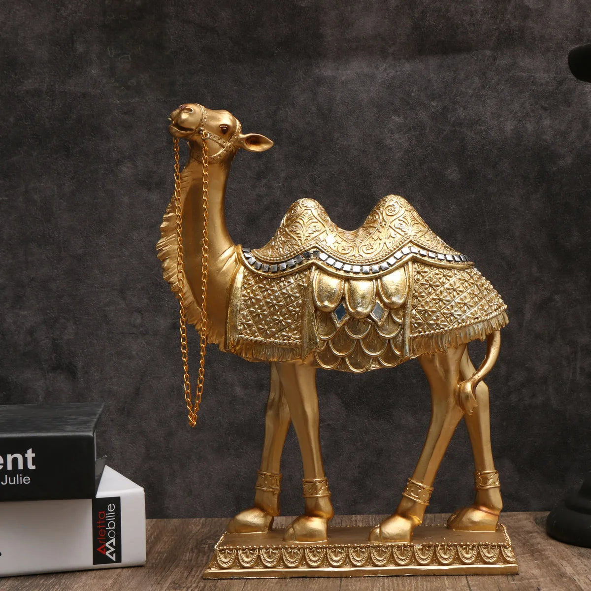 Classic Decorative Camel Statue – Elegant Indoor Home Décor Accent