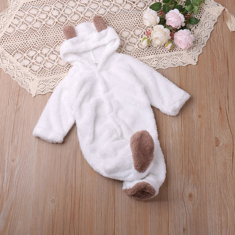 Baby & Toddler Long Sleeve Romper – Cartoon Style Playsuit Jumpsuit for Boys and Girls, Autumn/Winter