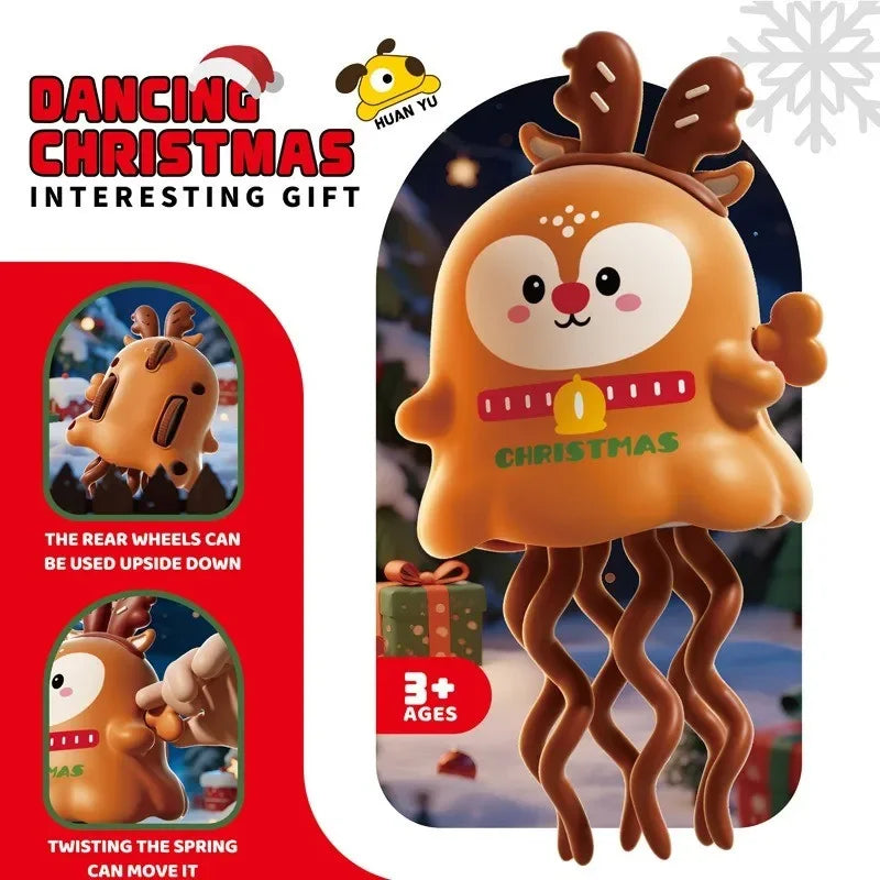 Magic Dancing Corn Toy – Fun Inertia Pull-Back Octopus Design | Creative Spinning Toy for Kids | Perfect Gift for Christmas, Halloween & All Occasions