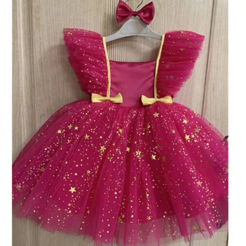 1Y-5Y Baby Girl Birthday Party Dress Princess Outfit Kids Formal Pageant Ball Gown Infant Carnival Vestiges