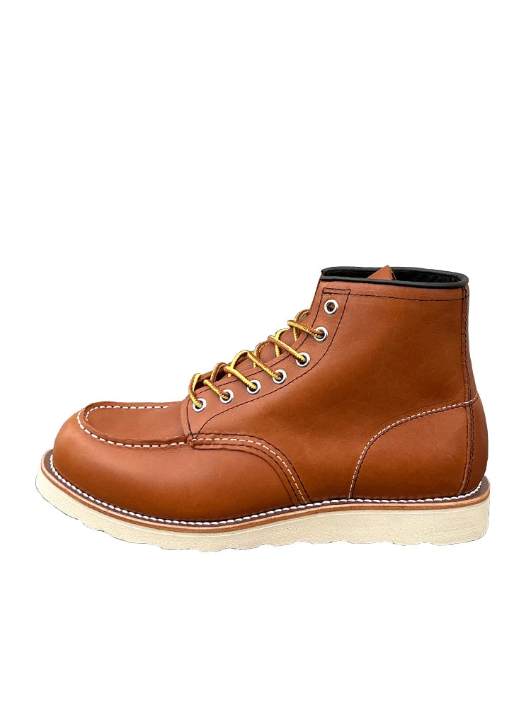 Men’s Leather Work Boots – Durable Full-Grain Leather with Goodyear-Welt Construction