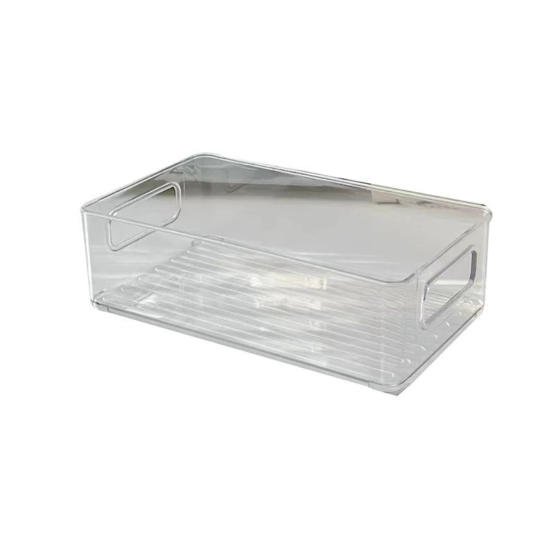 Acrylic Transparent Storage Box – Desktop Organizer for Cosmetics, Facial Masks, and Household or Refrigerator Use