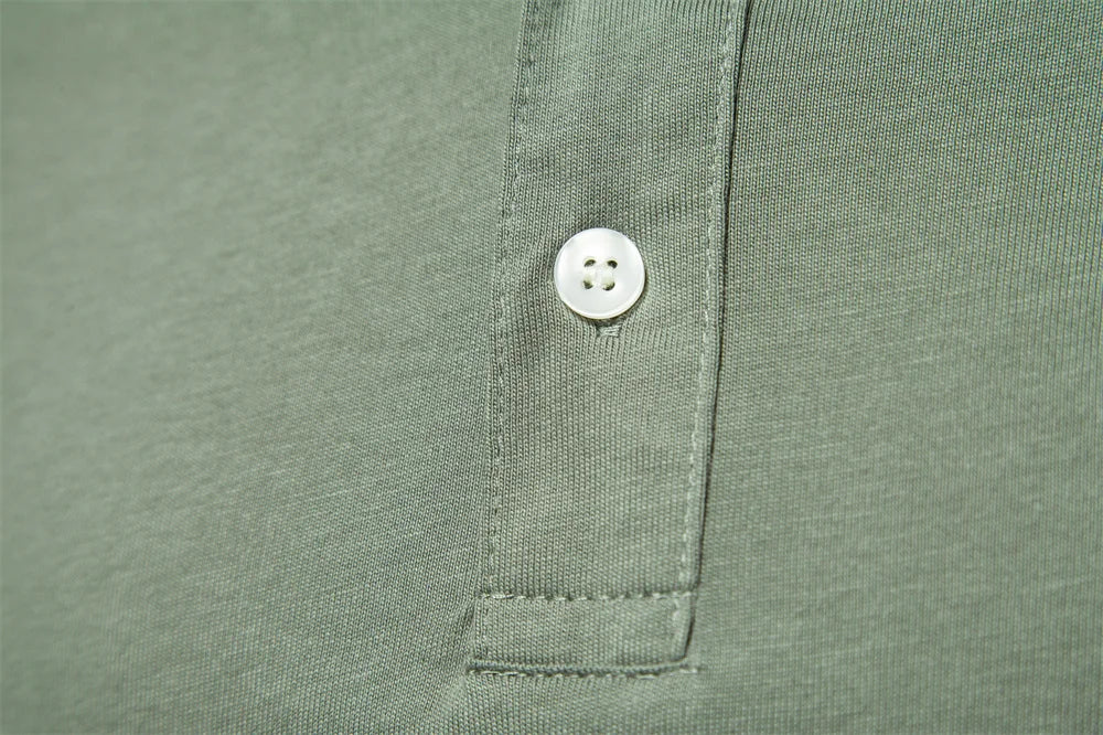 Men’s 100% Cotton Embroidered Polo Shirt – Solid Color Short Sleeve Summer Casual Social Polo