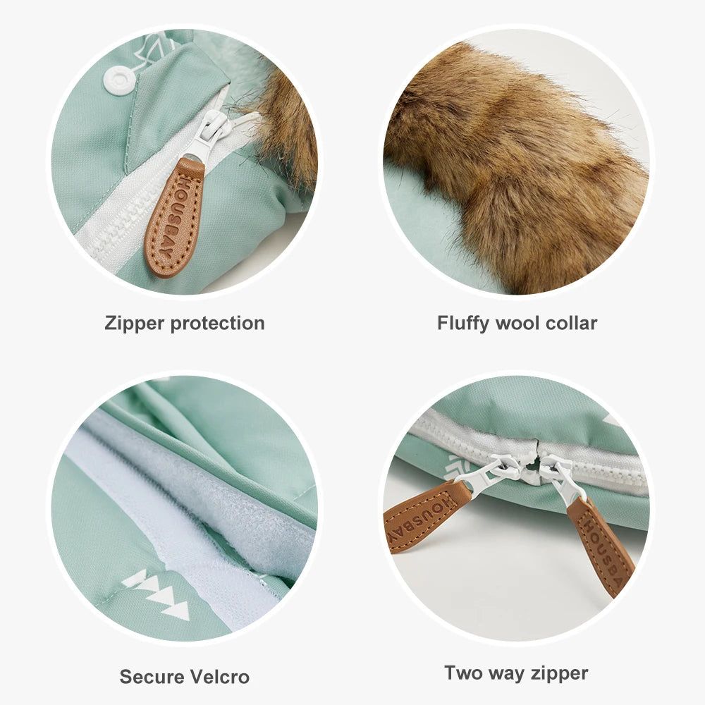 Baby Stroller Footmuff with Removable Collar
