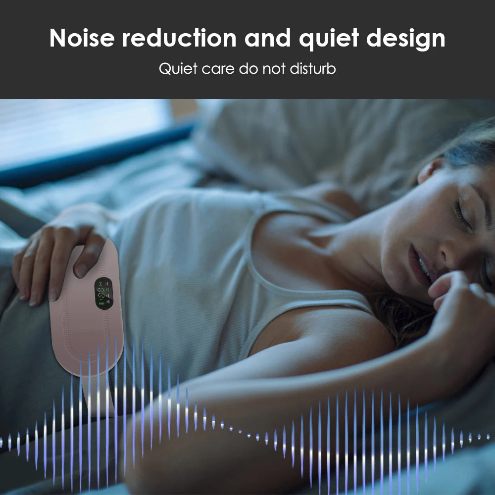 Electric Heating Pad & Menstrual Cramp Massager Belt – Vibration & Heat Therapy for Period Pain Relief