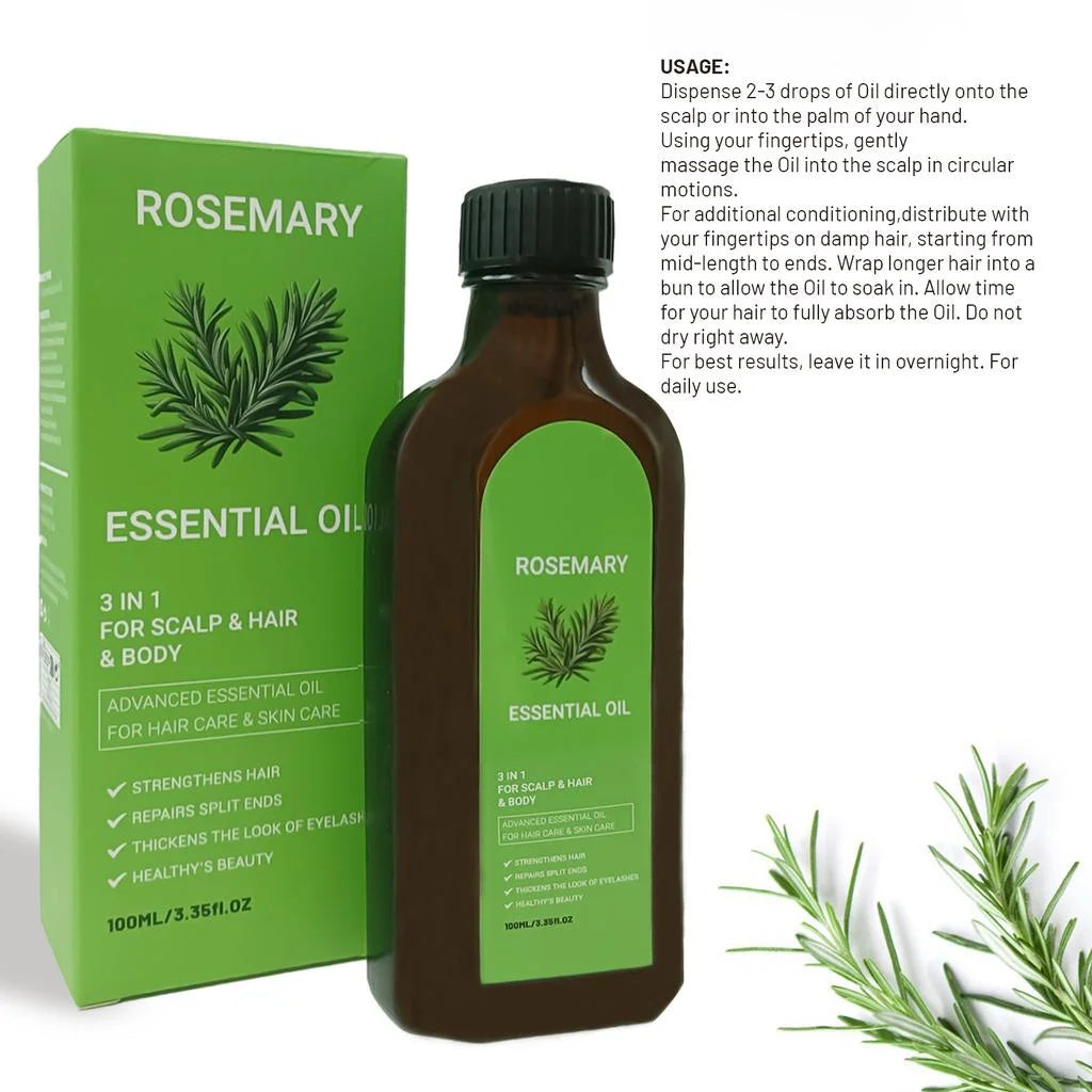 Rosemary Hair Care Oil – Nourishing & Moisturizing Formula for Dry and Damaged Hair