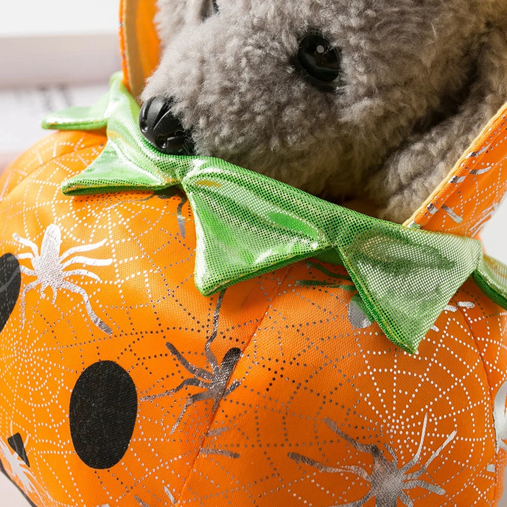 Funny Halloween Pumpkin Costume for Dogs – Cute Pet Cosplay Outfit for Special Events