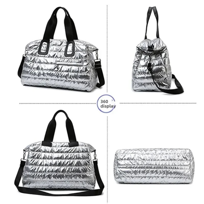 Women’s Travel & Gym Bag – Waterproof Fitness Handbag with Dry/Wet Separation, Perfect for Swimming, Yoga & Sports, Easy Single-Shoulder Carry