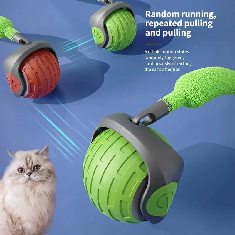 Smart Interactive Pet Toy Ball for Cats & Dogs, USB Rechargeable Automatic Rolling & Bouncing Ball