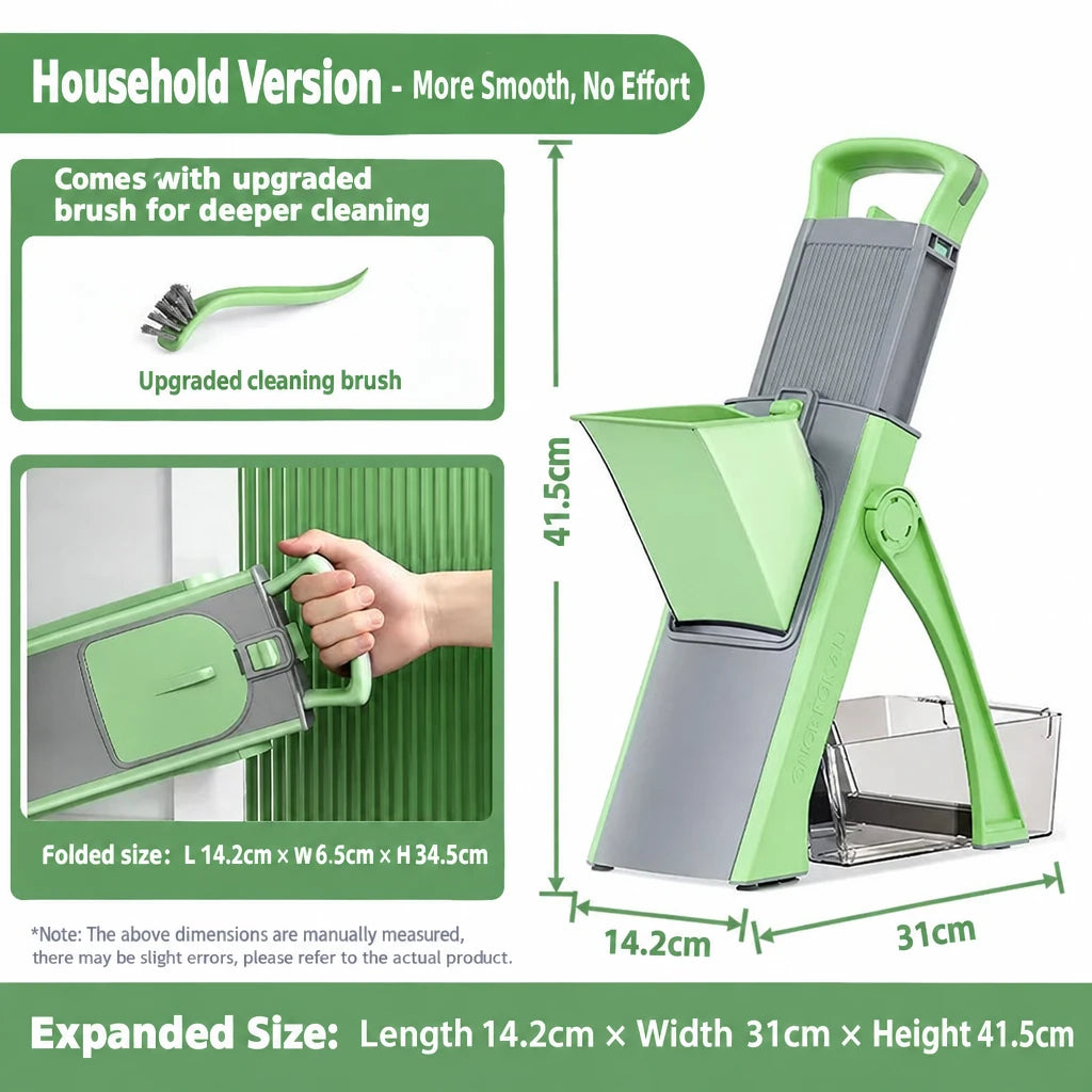 Adjustable Vegetable Slicer with Julienne and Dicing Modes