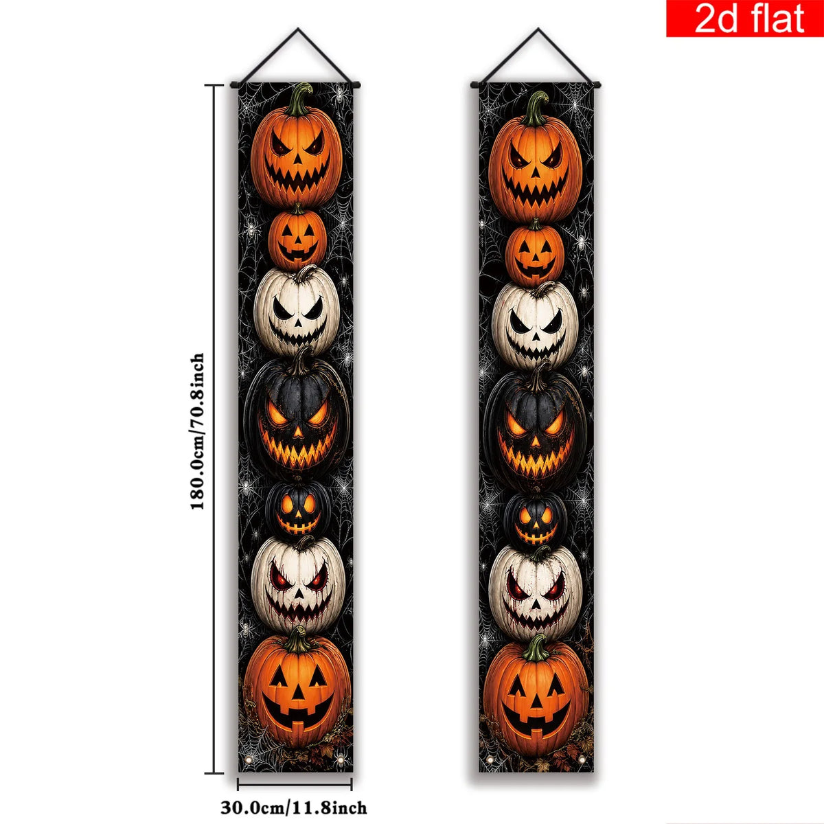 Halloween Pumpkin Porch Banner Set
