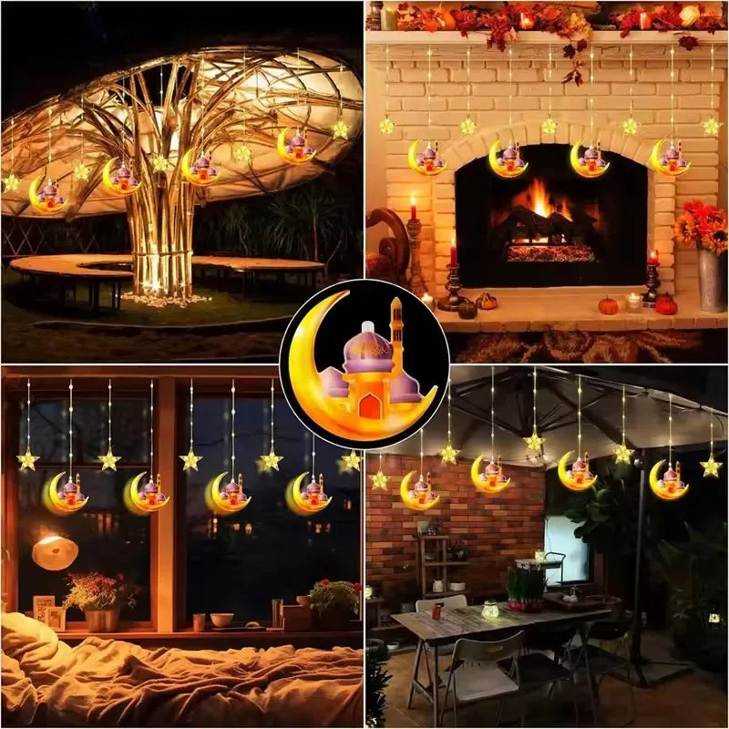 Decorative LED String Lights for Ramadan and Eid Celebrations