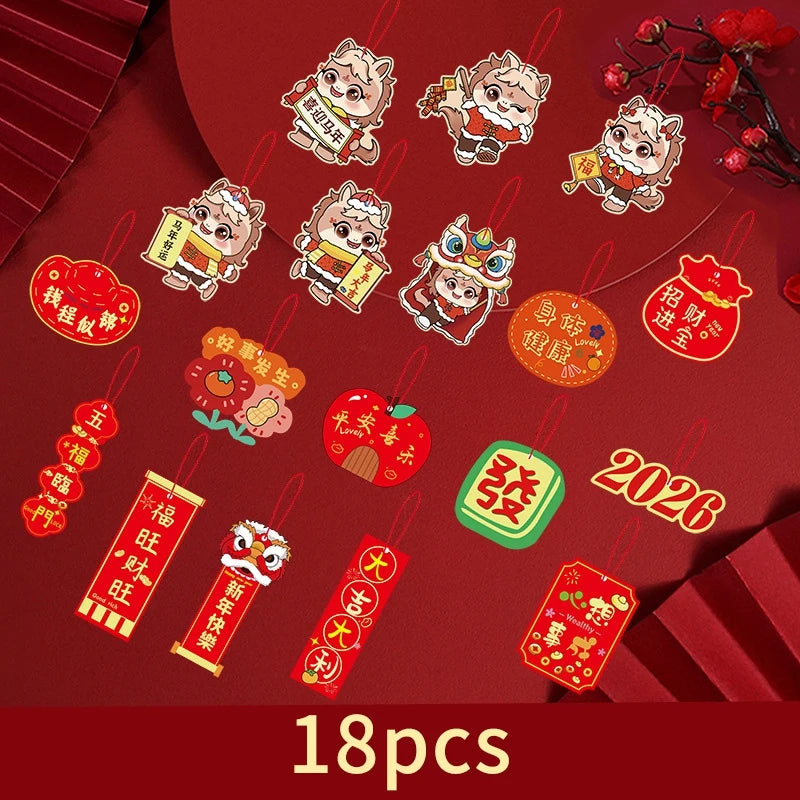 1 Pack Chinese New Year Hanging Decoration – Spring Festival Wall Ornament for Home & Party Decor