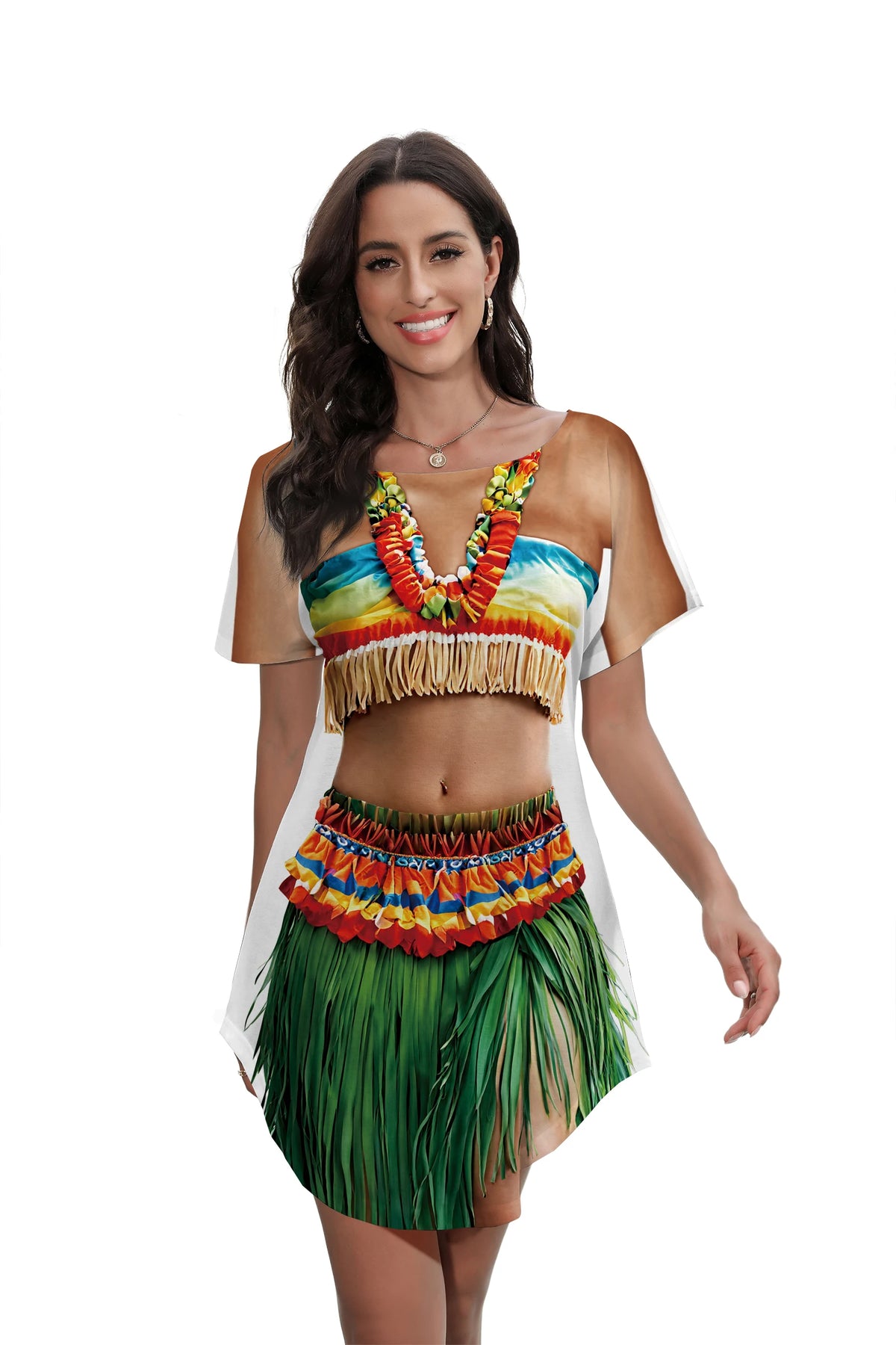 Tropical Hawaiian Cover-Up Dress for Women