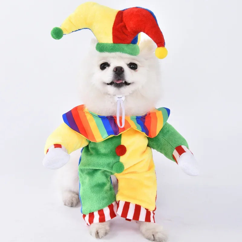 Halloween Stuffed-Body Pet Costume with Wig Hat