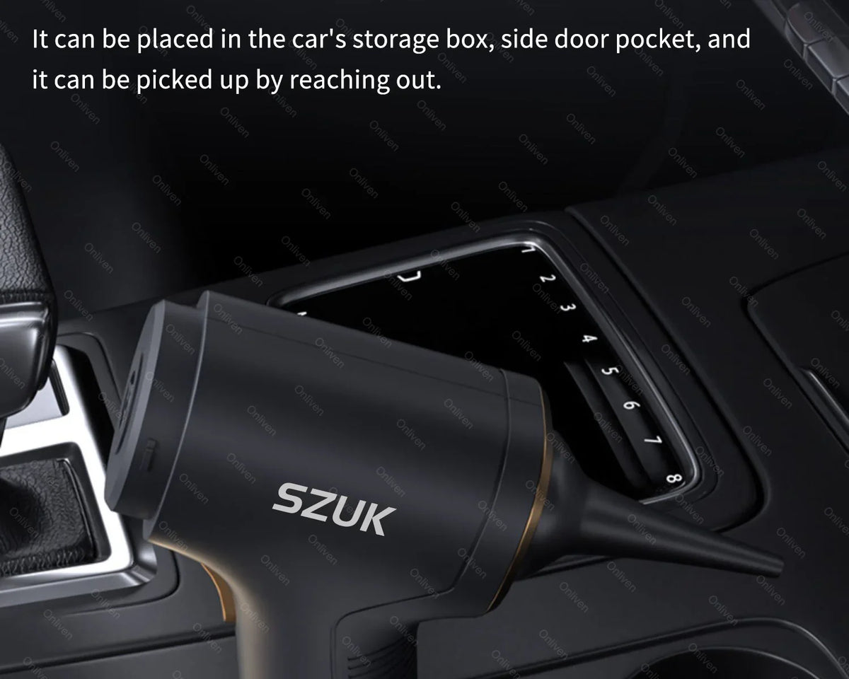 SZUK Cordless Handheld Car Vacuum Cleaner and Air Blower