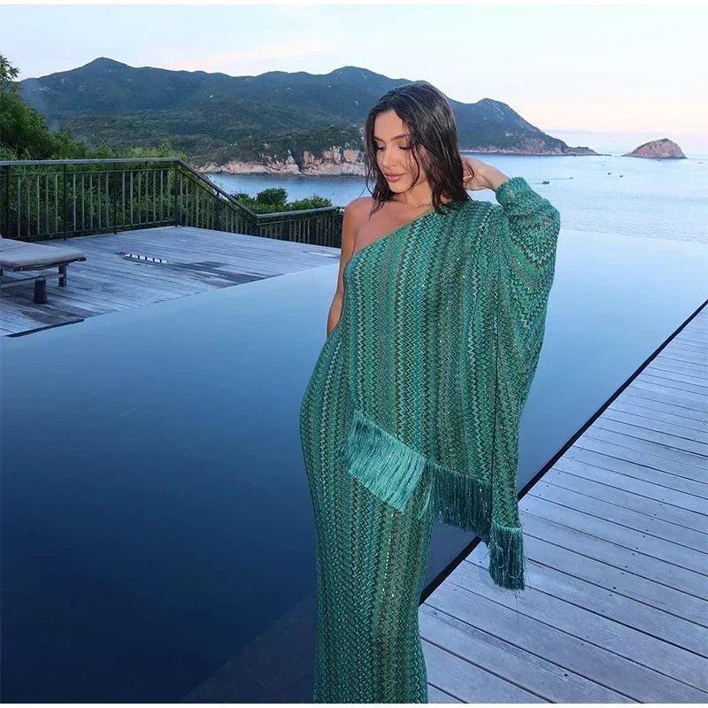 Women's Tassel Maxi Dress