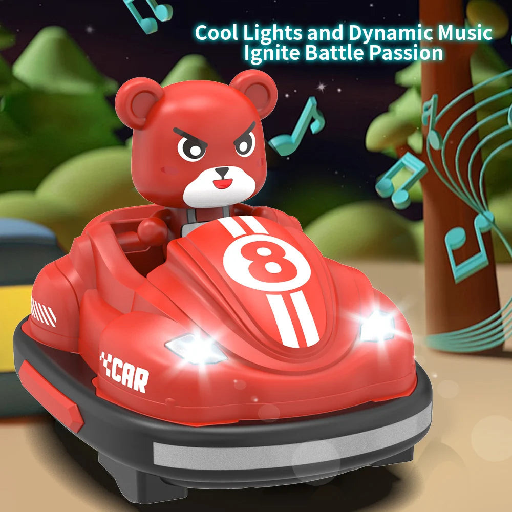 Bumper Battle RC Car with LED – 2.4G Remote Control Racing Car with Music
