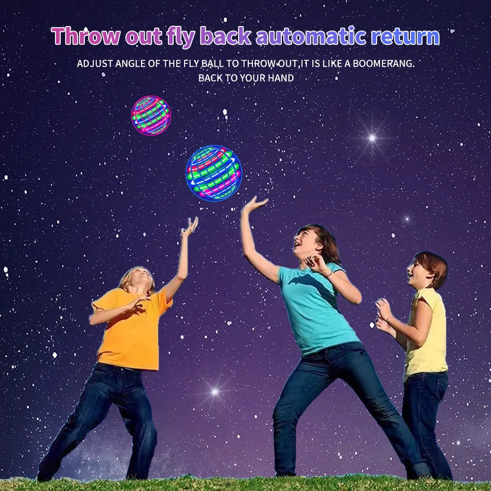 Flying LED Hover Ball – Hand-Controlled Spinning UFO Toy