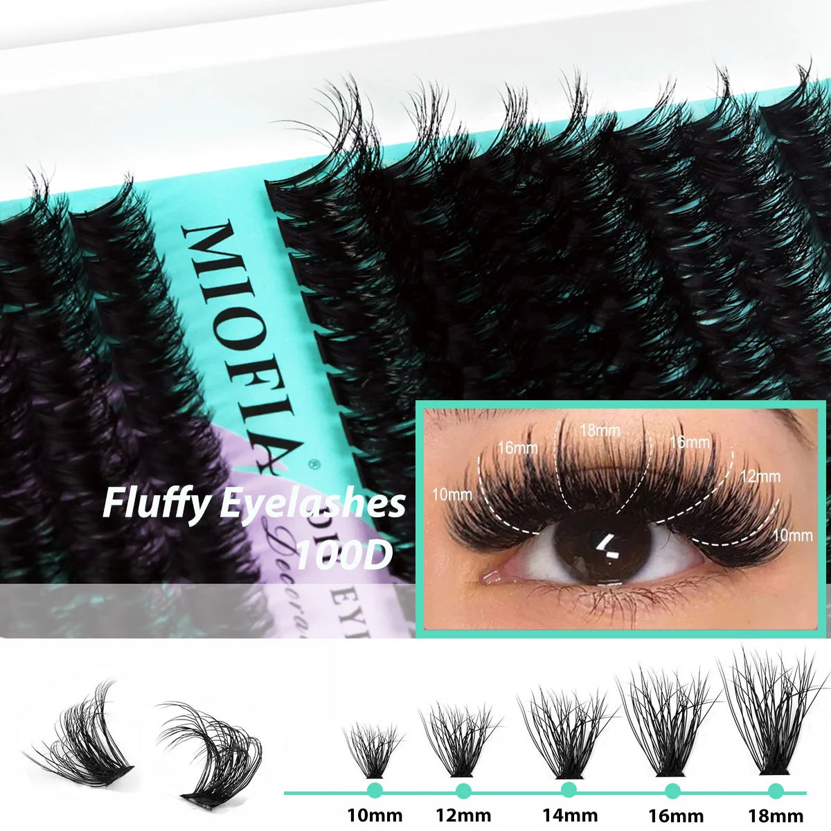 Mixed-Length Cluster False Eyelashes