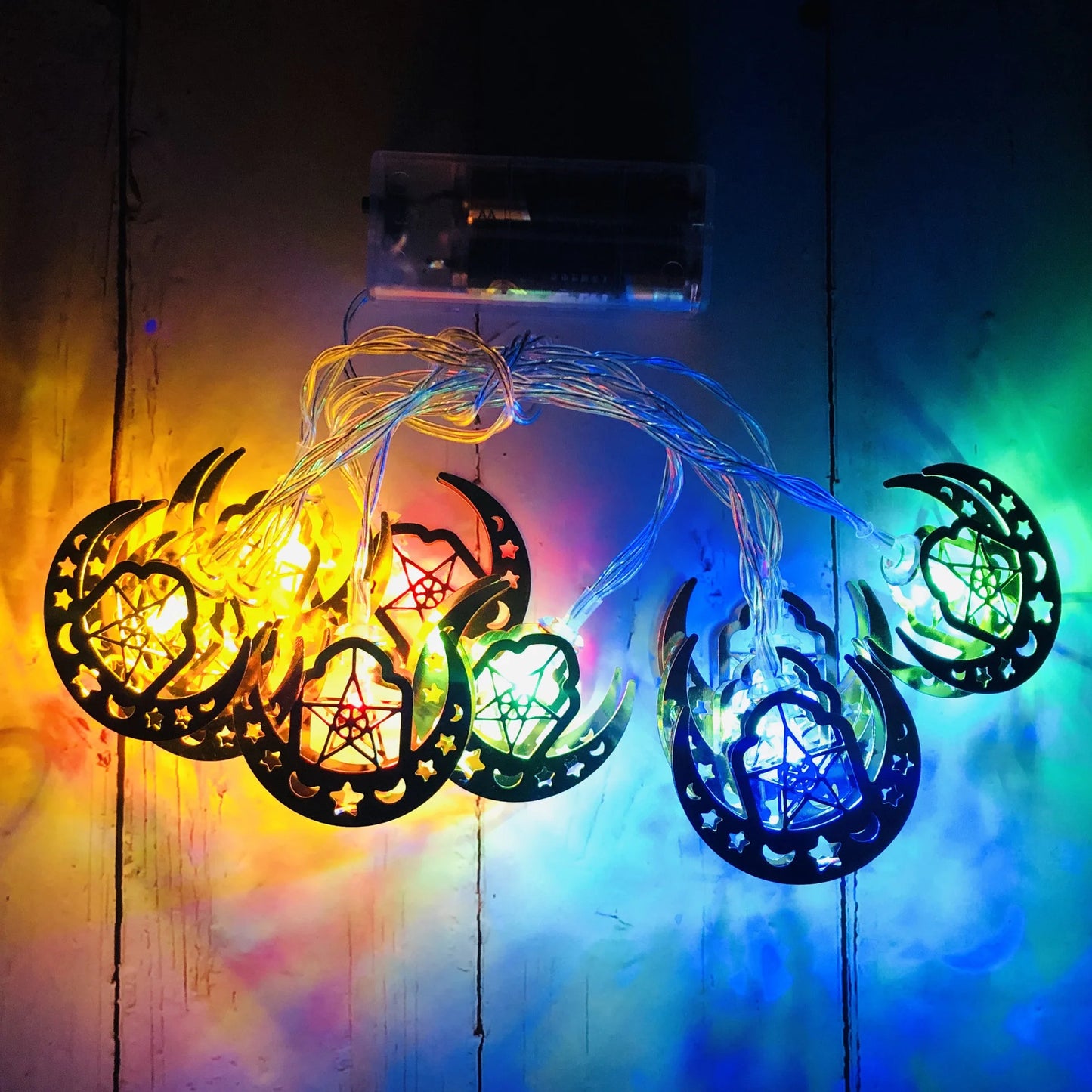 Ramadan & Eid LED Lantern String Lights – Decorative Hanging Lights for Home, Party & Festival Decor