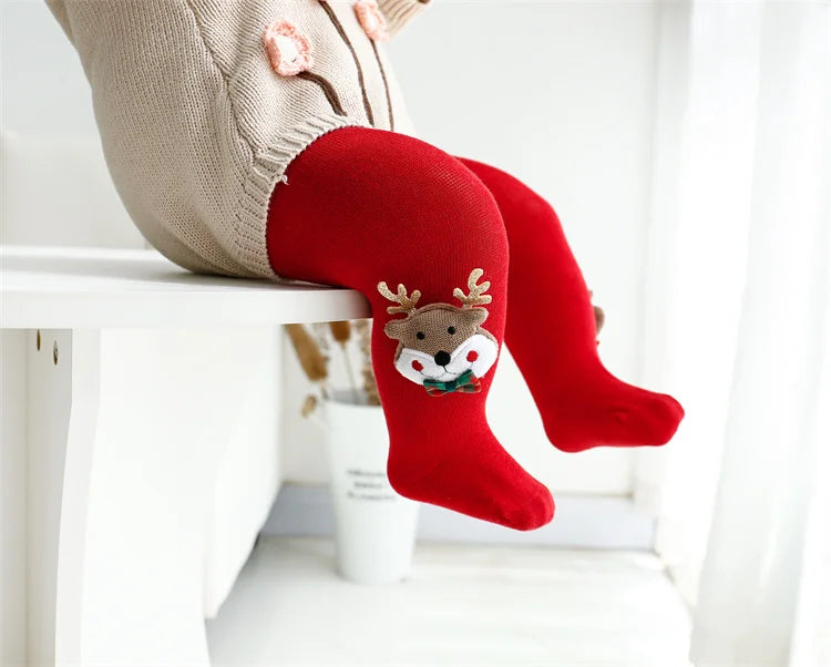 Holiday Baby Girl Tights – Cozy Knitted Pantyhose for Christmas & New Year