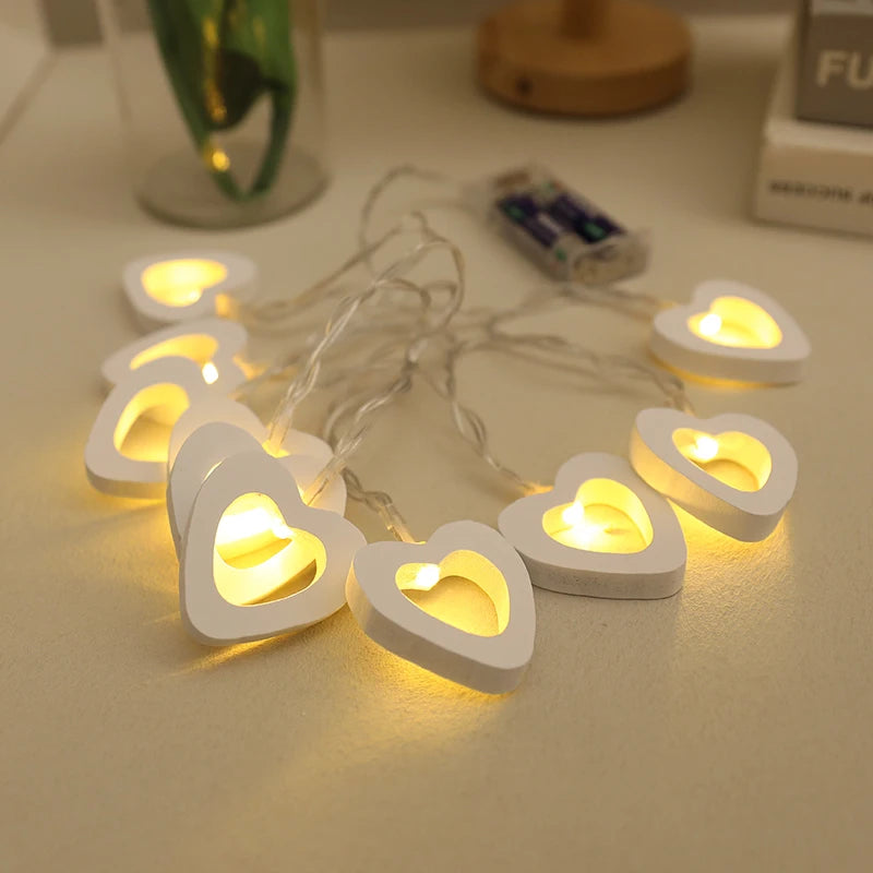 10 LED Heart String Lights – Decorative Garland for Valentine’s Day, Weddings, Birthdays, and Home