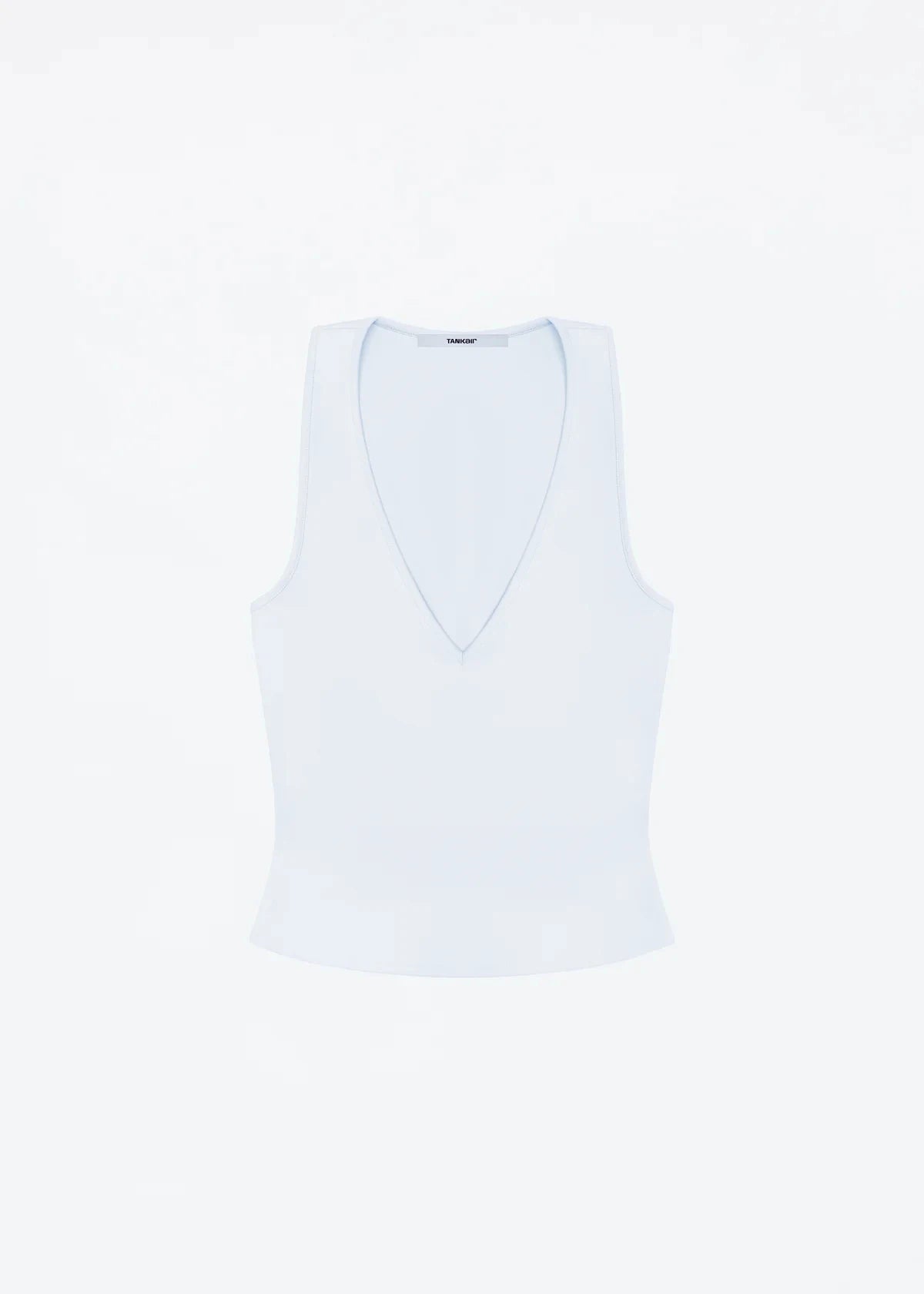 Women’s Solid Color Deep V-Neck Tank Top – Slim Fit, Sleeveless Summer Vest