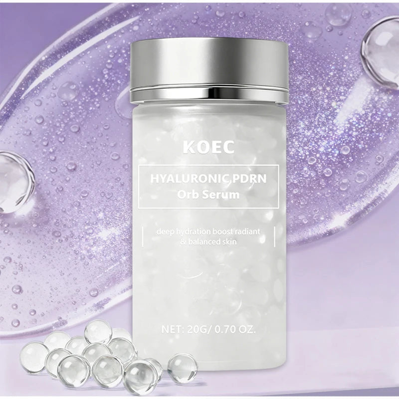Hyaluronic Acid & Salmon DNA PDRN Beads Serum for Face – Hydrating, Firming, Anti-Aging, Brightening Korean Skincare Essence