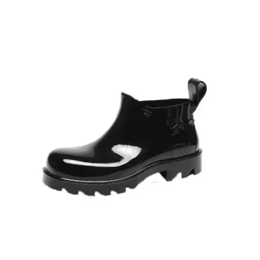 Women's Waterproof Rain Boots – New Luxury Jelly Short Boots with Thick Sole, Candy Colors