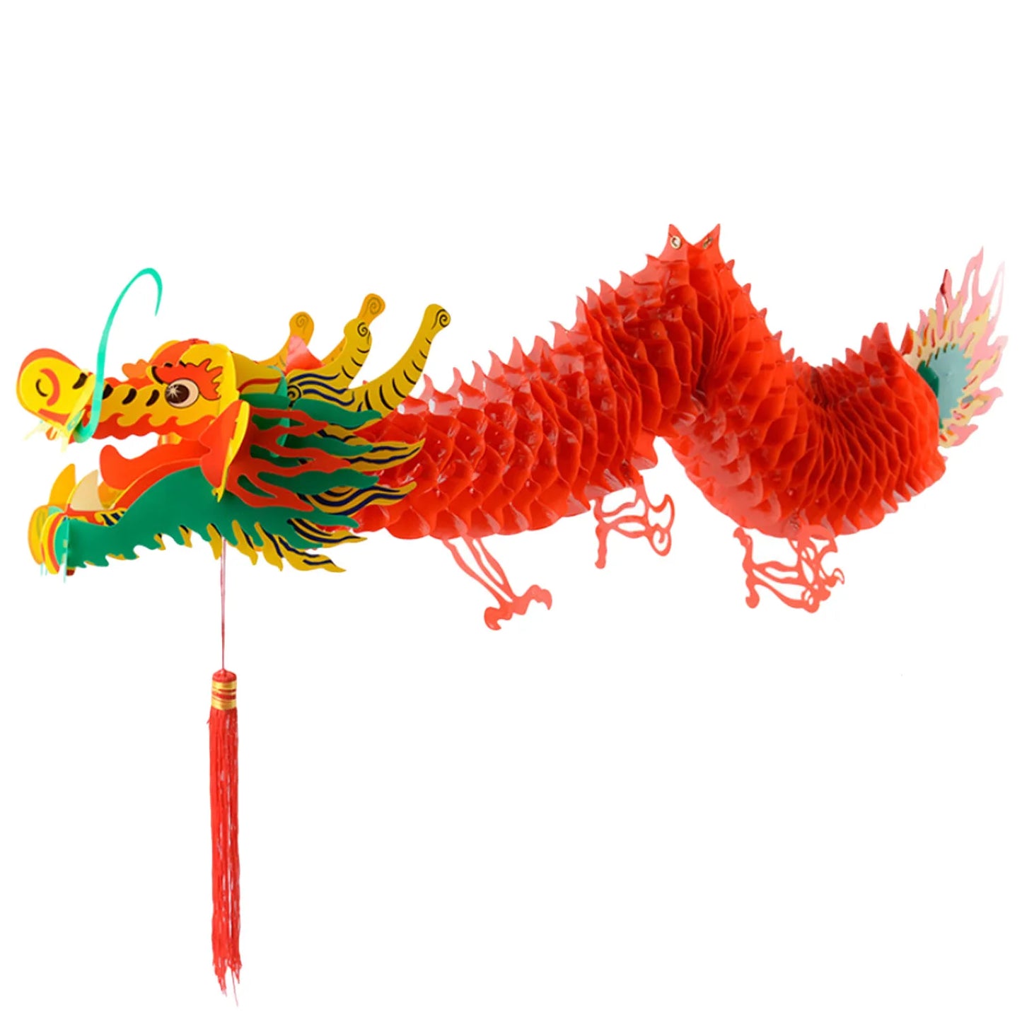 1.6m/1.0m Chinese Dragon Lantern Garland Hanging Ornaments Lunar New Year Spring Festival Decorations for Festival Party Gifts