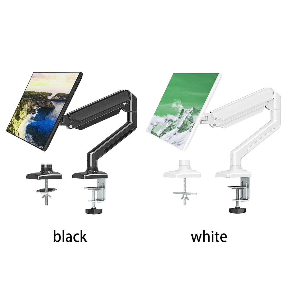 Adjustable Single Monitor Stand – Swivel Display Mount for 17”-32” Screens, Supports 4.9–19.8 lbs, Ergonomic Desk Bracket for Home & Office