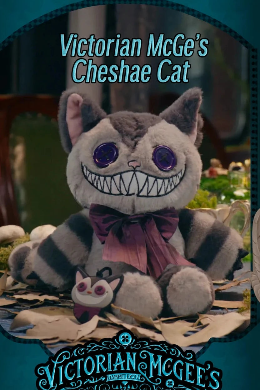 Official Cheshire Cat Plush Doll Funny Kawaii Cartoon Cat Pendant Collectible Stuffed Animal Birthday Gift