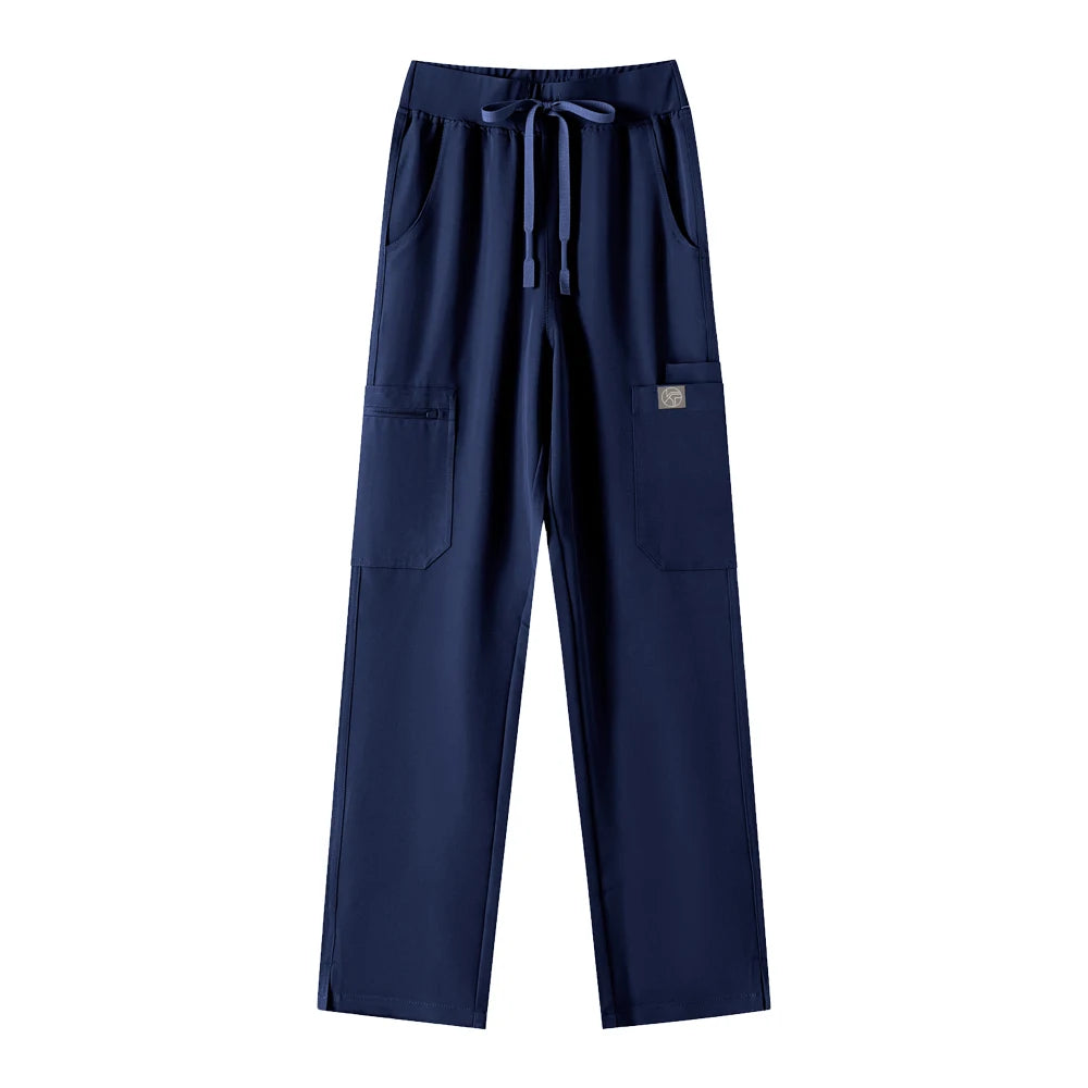 Women’s Antibacterial Scrubs Set – Soft V-Neck Top & Wrinkle-Resistant Pants