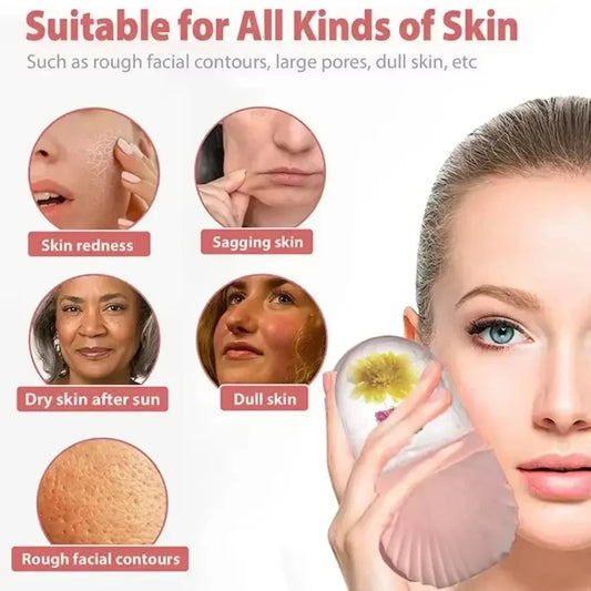 Ice Face Roller – Facial Lifting & Contouring Tool, Silicone Ice Cube Tray, Ice Globe Balls, Eye & Face Massager for Beauty and Skincare