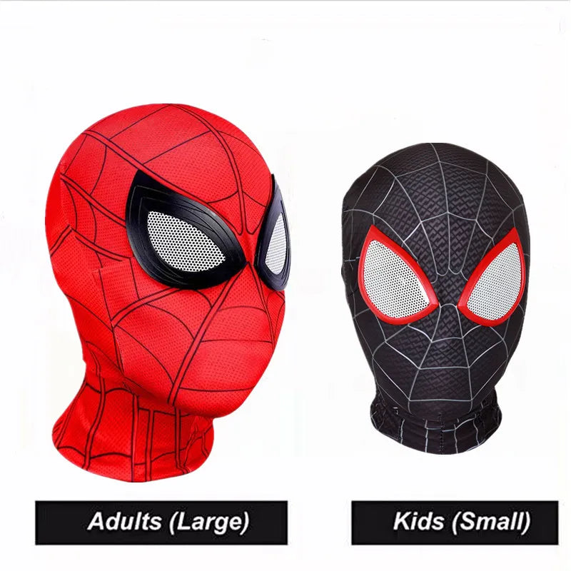 Superhero Spider Mask with Eye Lenses – Kids Roleplay Costume Accessory for Halloween, Cosplay, School Party, Holiday & Birthday Gift