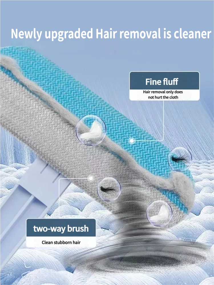 4-in-1 Pet Hair Remover Brush – Reusable Lint Roller for Sofa, Carpet, Clothes & Car