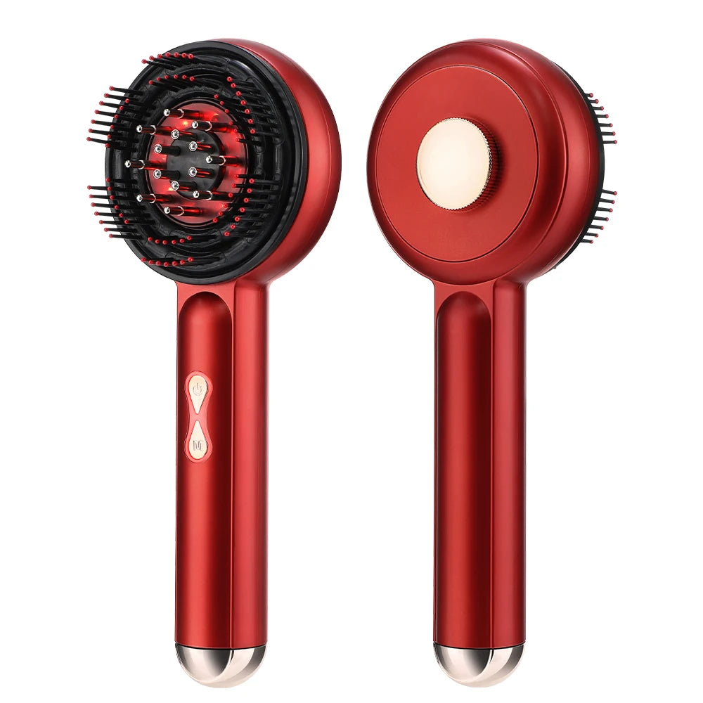 Electric Vibration Massage Comb Portable Scalp Massager with Oil Applicator, Hair Follicle Care Comb for Scalp Relaxation and Hair Care