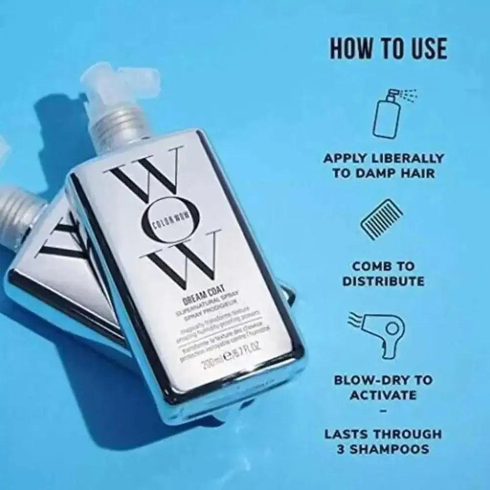 WOW Frizz Control Hair Care Set – Anti-Moisture Hair Spray, Softening Shampoo & Glazed Smoothing Conditioner