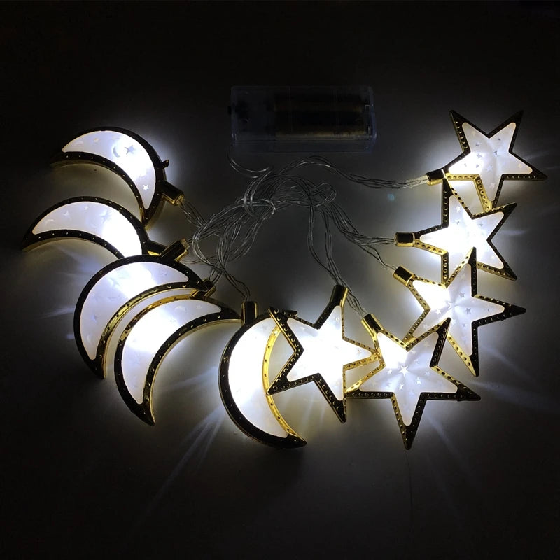 Ramadan & Eid LED Lantern String Lights – Decorative Hanging Lights for Home, Party & Festival Decor